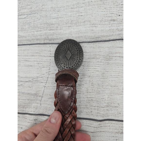LL Bean Braided Belt Size 34. Model F755. Native Design Buckle - Picture 7 of 9